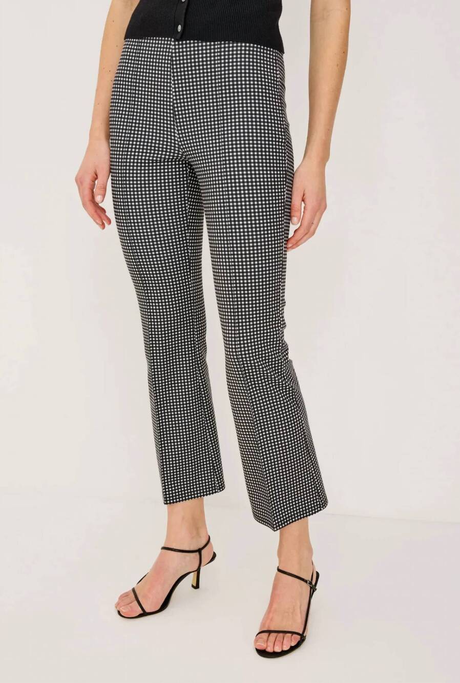 NEW RAILS auray high-waisted pant in black gingham